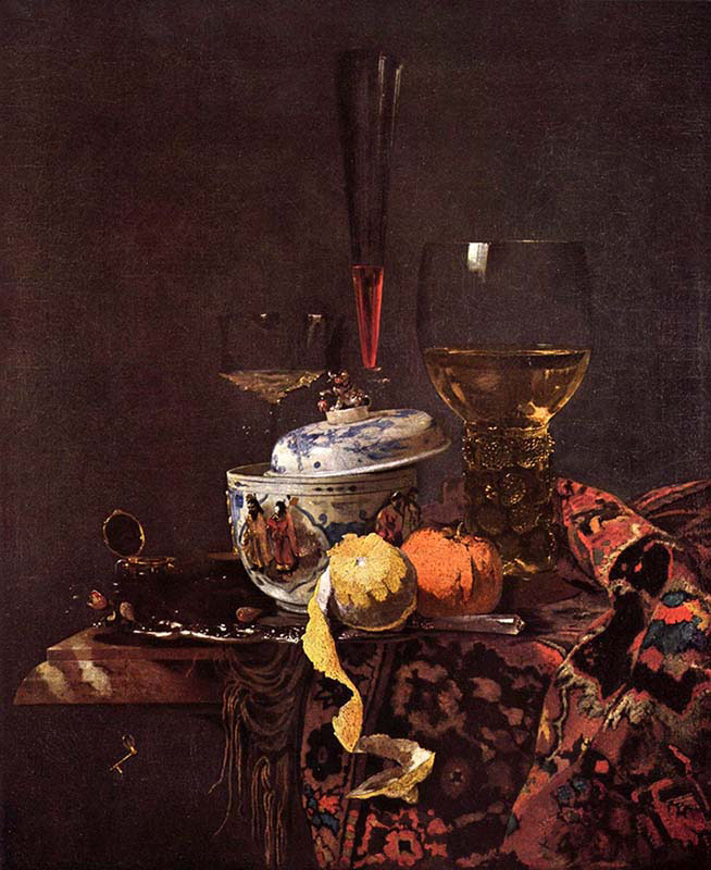 Glassware and Porcelain Covered Bowl